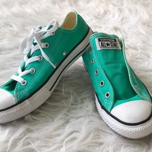Converse all star teal blue shoes sneakers